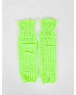 Neon Green Leg Warmers -The Haunted Closet Sales 01136746 b