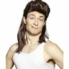 Brown Mullet Wig -The Haunted Closet Sales 01179449 a