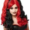 Red And Black Jester Wig -The Haunted Closet Sales 01217389 a