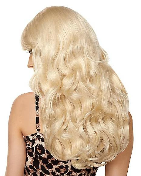 Blonde Sideswept Bombshell Wig 4 Blonde Sideswept Bombshell Wig - Image 2