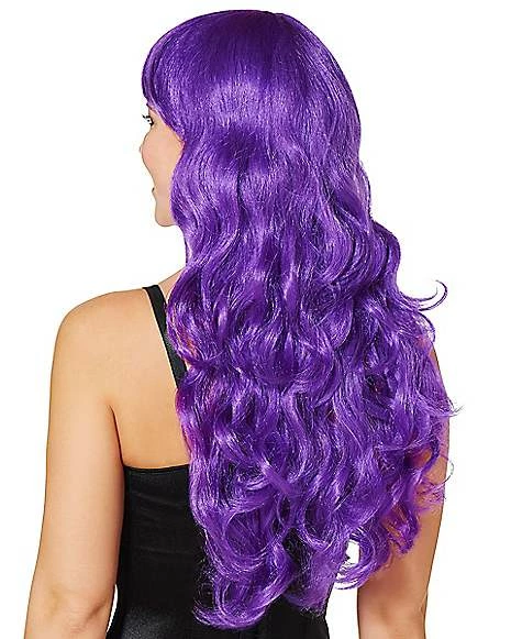 Purple Curls Wig 4 Purple Curls Wig - Image 2