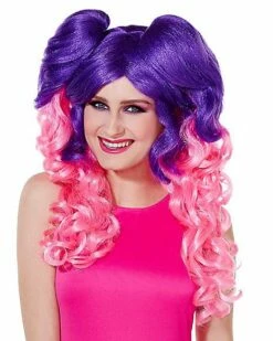 Pink And Purple Wig