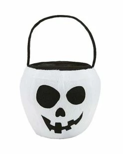 Skull Plush Treat Bucket