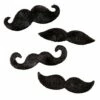 Black Adhesive Mustache 4 Pack 1 Black Adhesive Mustache 4 Pack -The Haunted Closet Sales 01339738 a