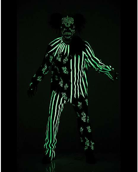 Kids Glow In The Dark Clown Costume 4 Kids Glow In The Dark Clown Costume - Image 2