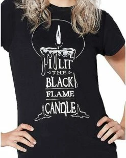 Black Flame T Shirt - Hocus Pocus 8 Black Flame T Shirt - Hocus Pocus -The Haunted Closet Sales 01384130 c