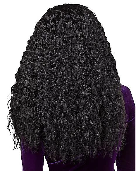 Black Crimped Wig With Bangs 4 Black Crimped Wig With Bangs - Image 2