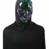 Iridescent Metallic Hooded Mask -The Haunted Closet Sales 01391473 a