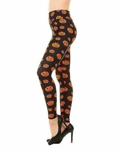 Pumpkin Leggings -The Haunted Closet Sales 01397504 b