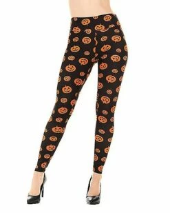 Pumpkin Leggings -The Haunted Closet Sales 01434281 a