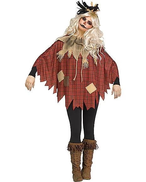 Plaid Scarecrow Poncho 3 Plaid Scarecrow Poncho