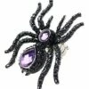 Purple Gem Spider Ring -The Haunted Closet Sales 01436096 a