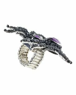 Purple Gem Spider Ring -The Haunted Closet Sales 01436096 c