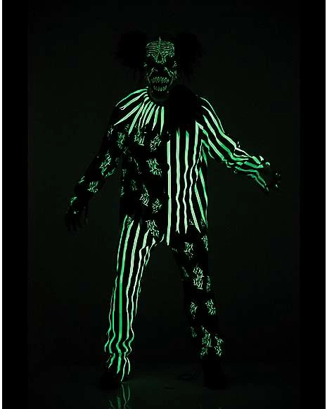 Kids Glow In The Dark Chaos Clown Costume 5 Kids Glow In The Dark Chaos Clown Costume - Image 3