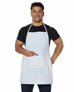 Adult White Apron