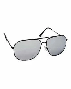 Black Aviator Sunglasses