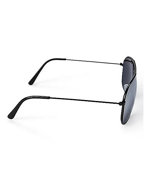 Black Aviator Sunglasses 4 Black Aviator Sunglasses - Image 2