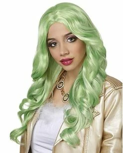Green Pastel Curly Wig