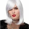 Side Bang White Pageboy Wig 1 Side Bang White Pageboy Wig -The Haunted Closet Sales 01467745 a