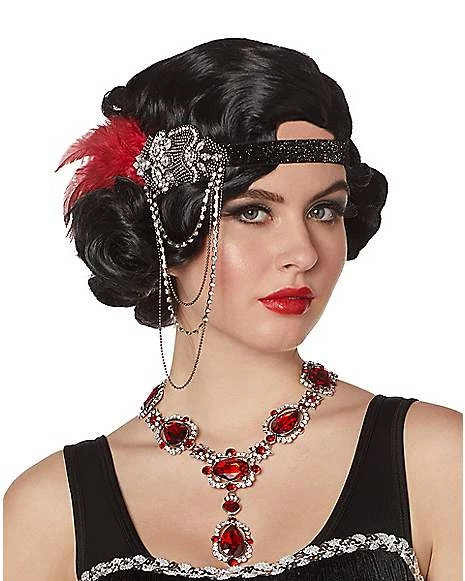 '20s Beaded Feather Headband 3 '20s Beaded Feather Headband