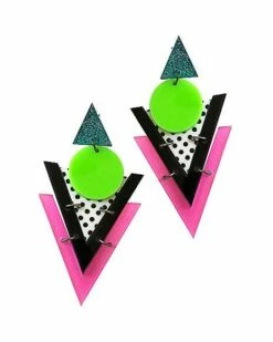 '80s Geometric Earrings
