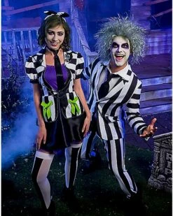 Adult Beetlejuice Striped Suit -The Haunted Closet Sales 01484245 c