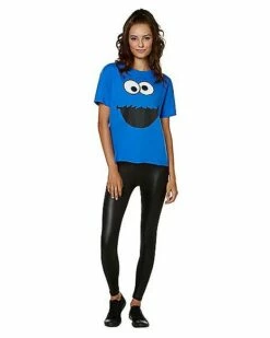 Adult Cookie Monster T Shirt - Sesame Street 9 Adult Cookie Monster T Shirt - Sesame Street -The Haunted Closet Sales 01496322 d