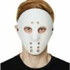 Glow In The Dark Hockey Half Mask -The Haunted Closet Sales 01501089 a