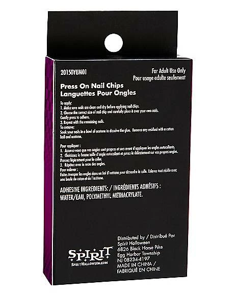 '80s Black Press On Nails 6 '80s Black Press On Nails - Image 4