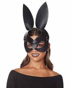 Black Bunny Eye Mask