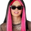 Pink And Black Money Piece Wig -The Haunted Closet Sales 01519743 a