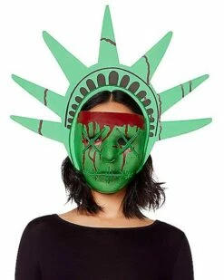 EL Wire LED Lady Liberty Half Mask - The Purge