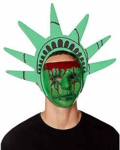 EL Wire LED Lady Liberty Half Mask - The Purge -The Haunted Closet Sales 01546357 c