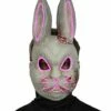 Light-Up EL Wire Bad Bunny Half Mask -The Haunted Closet Sales 01548676 a