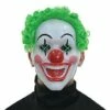 Light Up El Wire Jokes On You Clown Half Mask -The Haunted Closet Sales 01548684 a