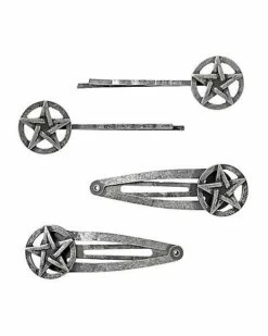 Pentagram Hair Clips