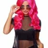 Hollywood Glam Curls Wig Pink 1 Hollywood Glam Curls Wig Pink -The Haunted Closet Sales 01568757 a