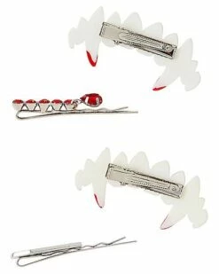 Vampire Teeth Hair Clips 7 Vampire Teeth Hair Clips -The Haunted Closet Sales 01582220 b