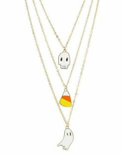 Ghost And Candy Chain Necklaces - 3 Pack -The Haunted Closet Sales 01582782 b