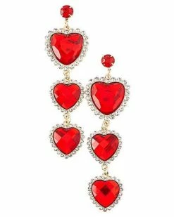 Cupid Heart Dangle Earrings