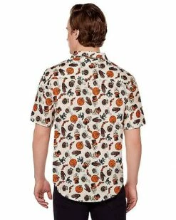 Adult Vintage Button Up Shirt -The Haunted Closet Sales 01599638 b