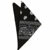 Black Paisley Bandana