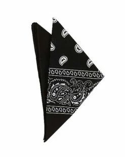 Black Paisley Bandana